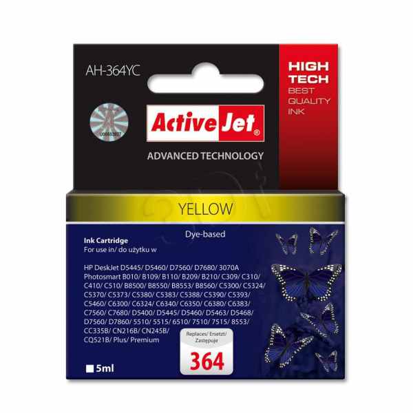 Cartucho Comp Activejet Hp N364 Yellow